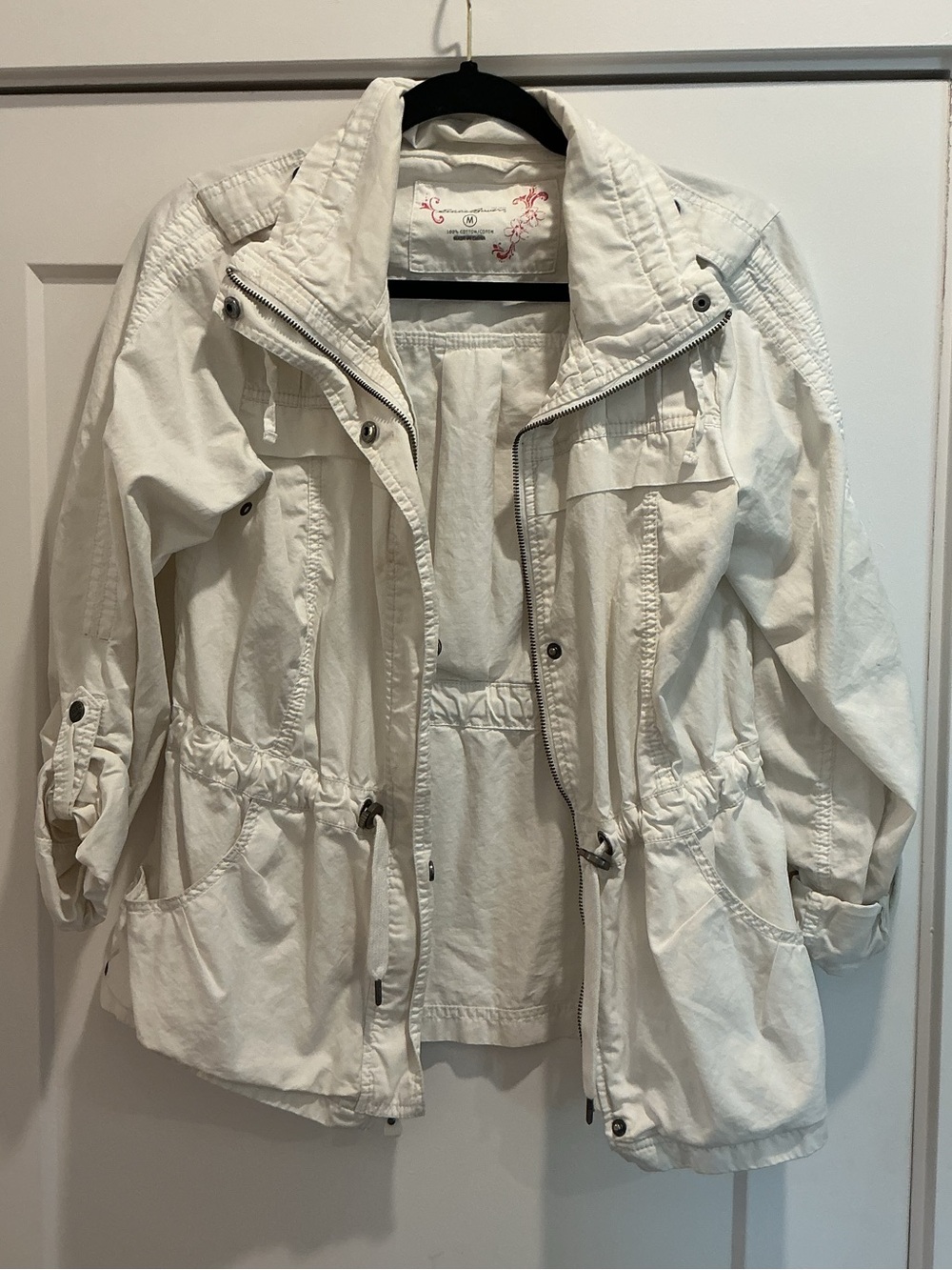 Eddie Bauer White Utility Jacket